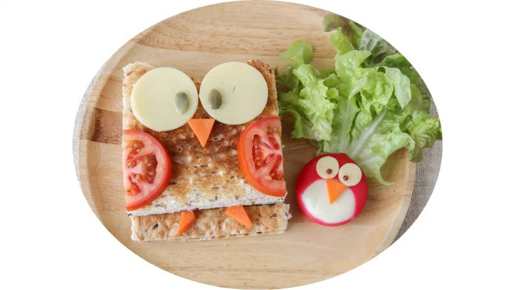 Appealing and funny looking food to make mealtimes fun for picky eater children