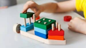 child plays developmental games