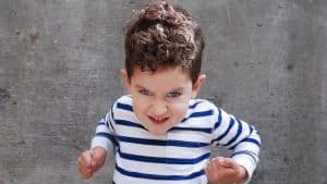 Aggressive autist boy