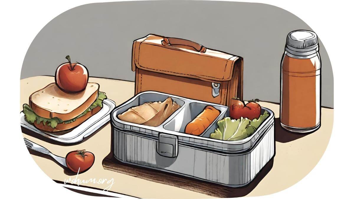 a digital art of a child's lunch box