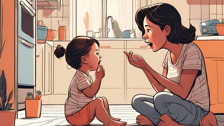 digital art of a mother communicating with her daughter
